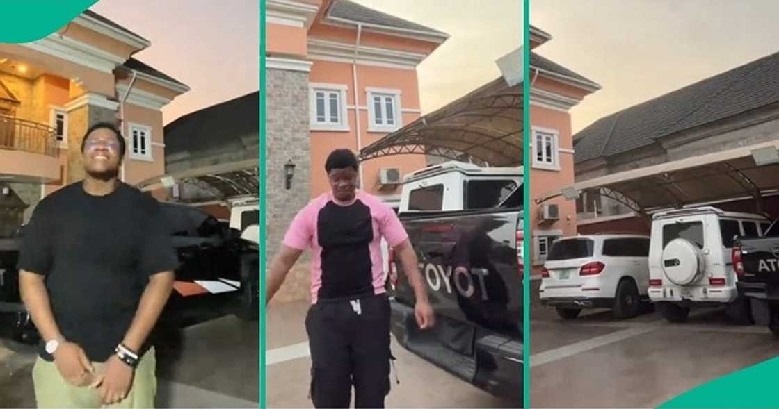 Nigerian man shows off father's properties Nigerian man shows off father's properties