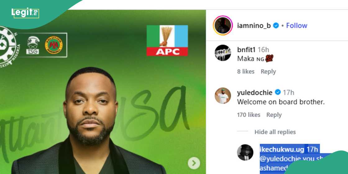 Yul Edochie joins others to celebrate Bolanle Ninalowo’s APC appointment Yul Edochie joins others to celebrate Bolanle Ninalowo’s APC appointment