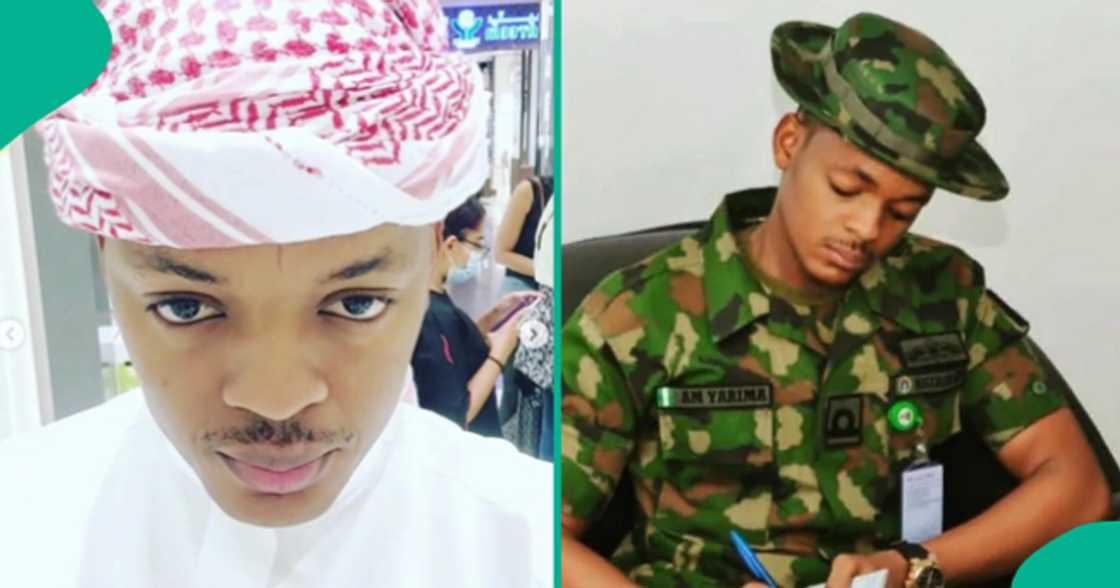 Lieutenant Yerima seen in a funny video joining the 'don't leave me' challenge. Lieutenant Yerima seen in a funny video joining the 'don't leave me' challenge.