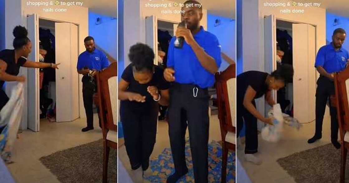 Lady gives husband kingly treatment Lady gives husband kingly treatment