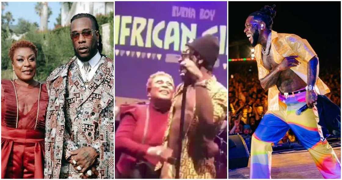 Burna Boy and mum Burna Boy and mum