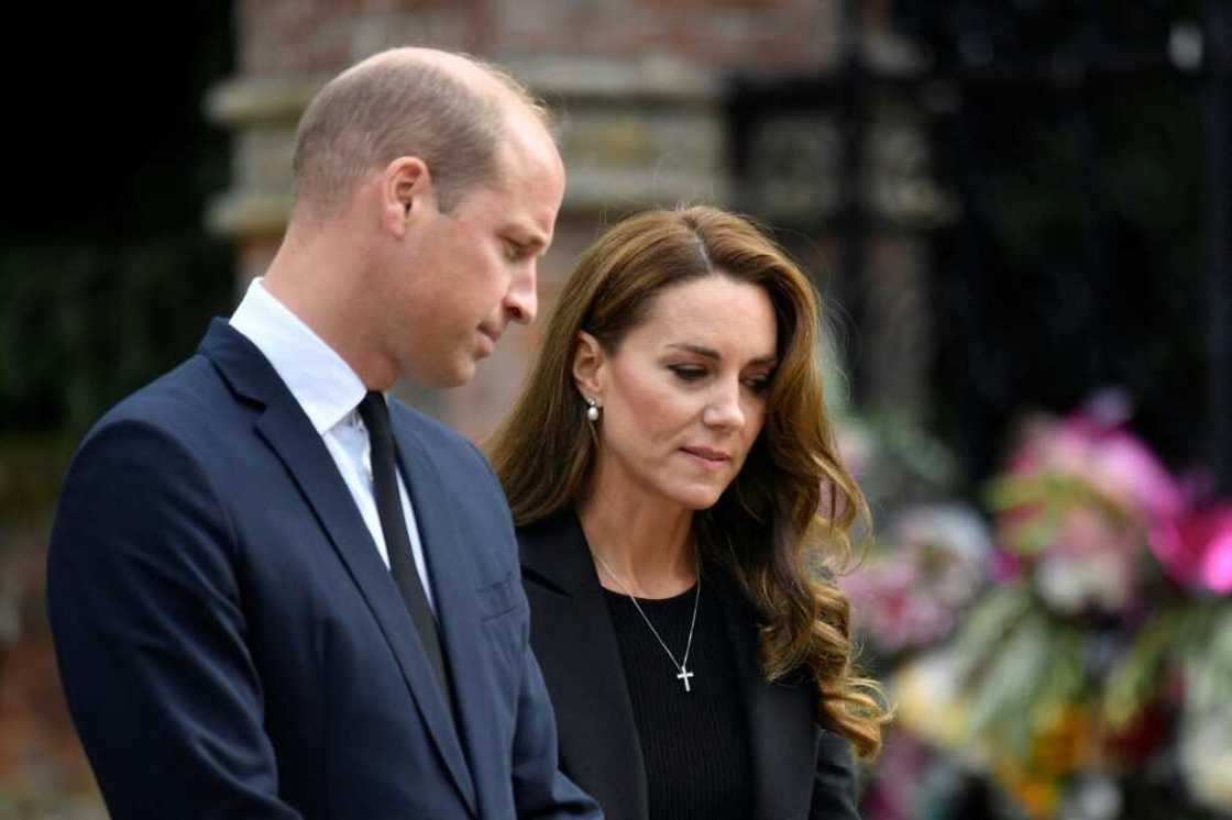 William walked behind his grandmother's coffin as it was moved from Buckingham Palace to Westminster William walked behind his grandmother's coffin as it was moved from Buckingham Palace to Westminster