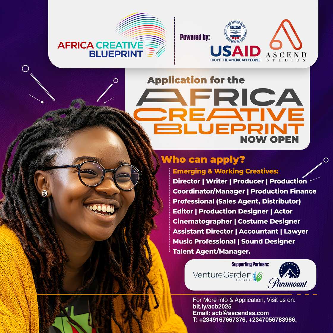 USAID Partners with Ascend Studios to Launch the African Creative Blueprint USAID Partners with Ascend Studios to Launch the African Creative Blueprint