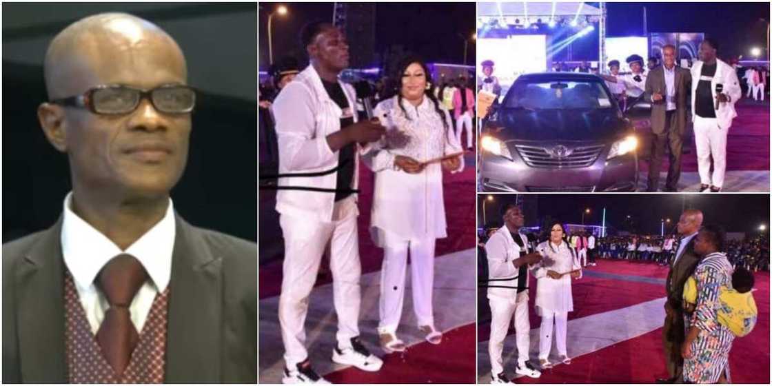 Jeremiah Omoto Fufeyin gives his longtime pastor friend car and N1 million Jeremiah Omoto Fufeyin gives his longtime pastor friend car and N1 million