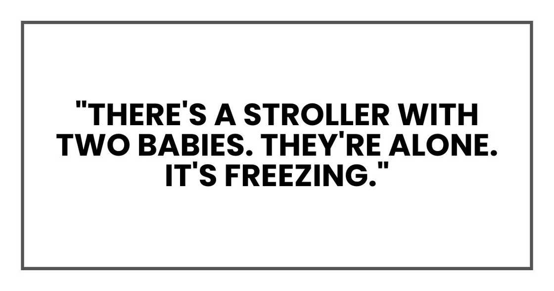 There's a stroller