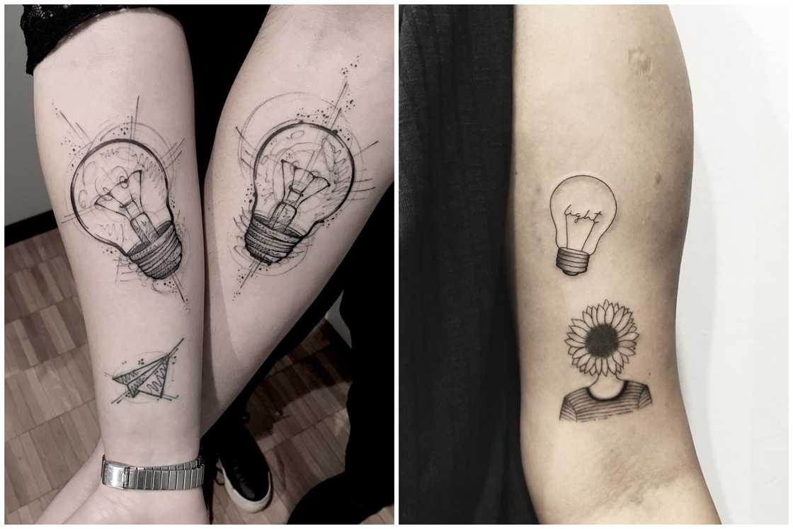 Light bulb tattoos