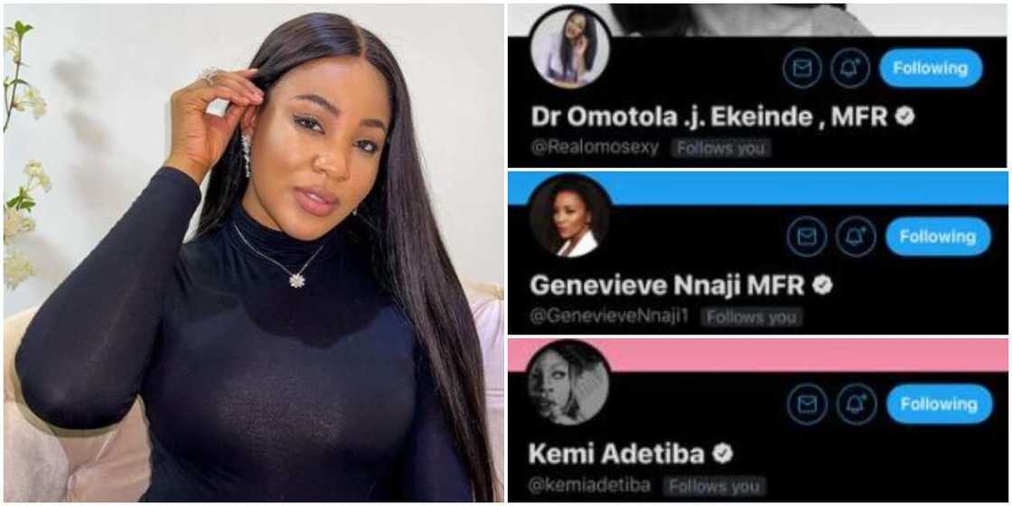 I Brag Different, BBNaija’s Erica Says as Top Nigerian Celebrities Follow Her on Twitter