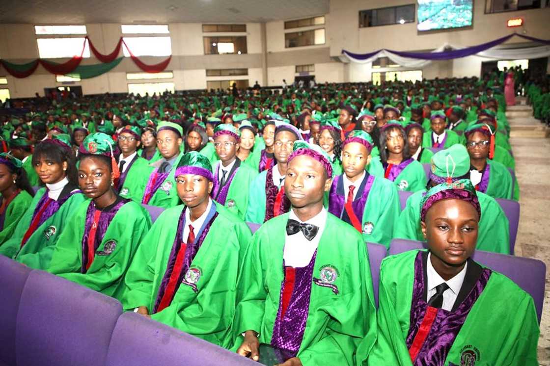 Covenant University graduates on their graduation day Covenant University graduates on their graduation day