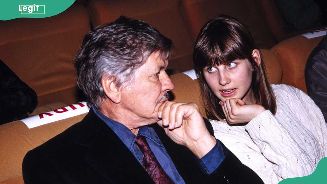 Charles Bronson with his daughter Zuleika at the Cognac Festival in April 1992.