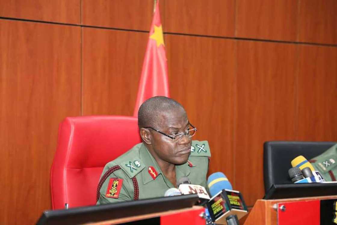 COAS Yahaya in a press briefing