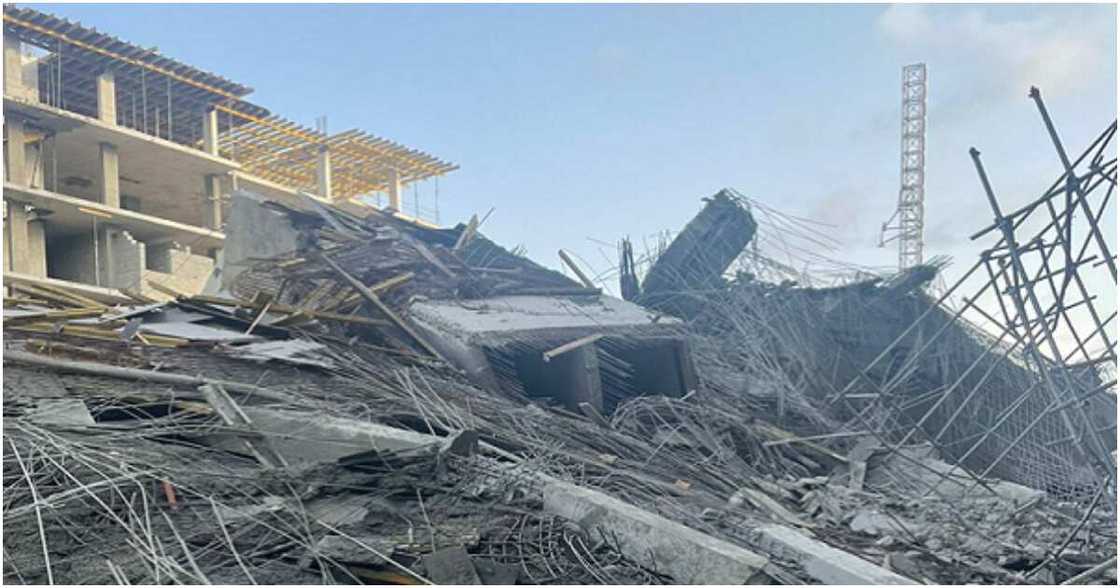 A lady who witnessed Alakija building collapse shared how her friends survived