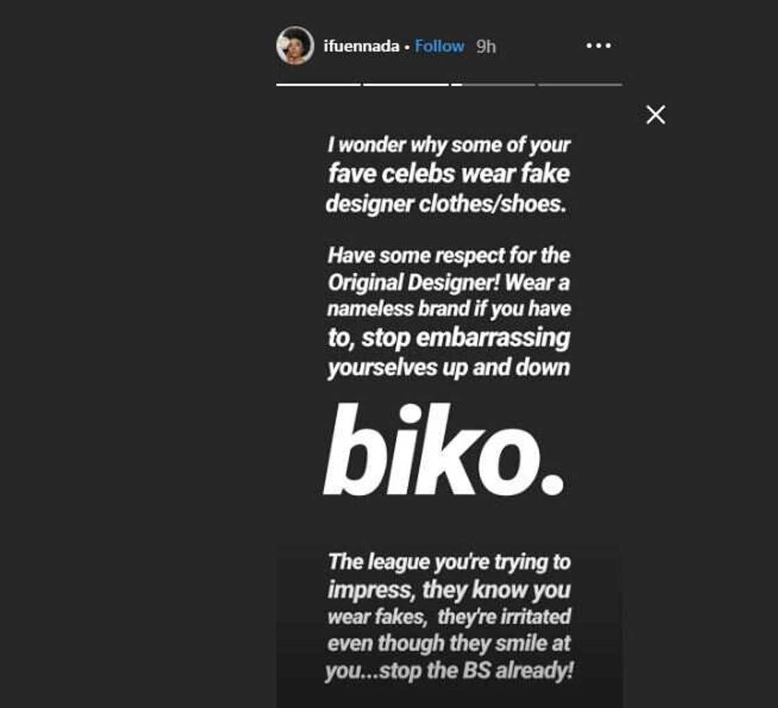 BBNaija Ifu Ennada slams celebrities who wear fake designer items BBNaija Ifu Ennada slams celebrities who wear fake designer items