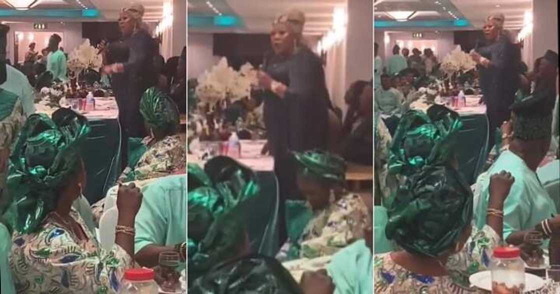 Woman chases guests out of her party for not buying Asoebi material