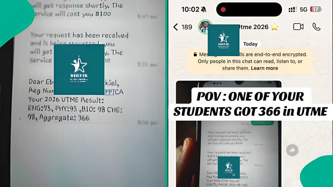 Boy scores 95, 98, 98 in UTME, result shared on social media