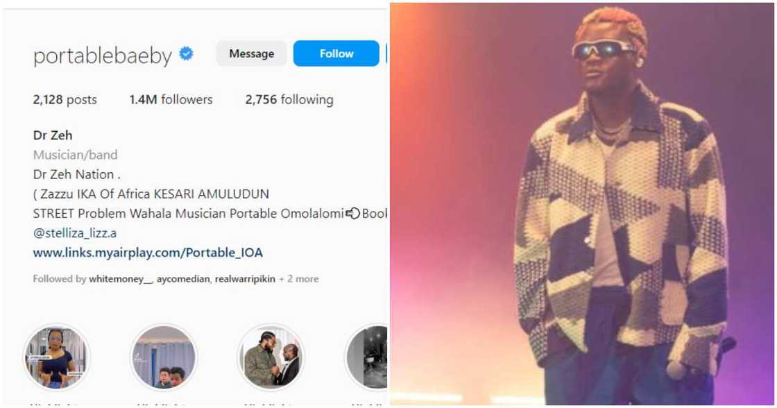 Nigerian singer Portable Nigerian singer Portable