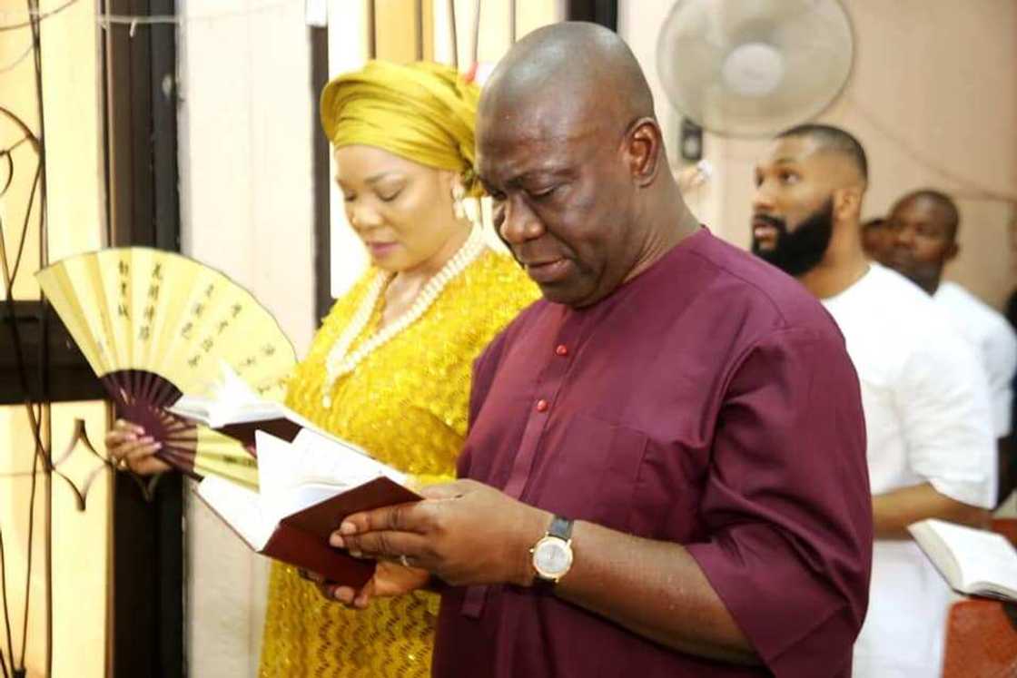 A London-based medical doctor, Senator Ike Ekweremadu and wife, Beatrice.