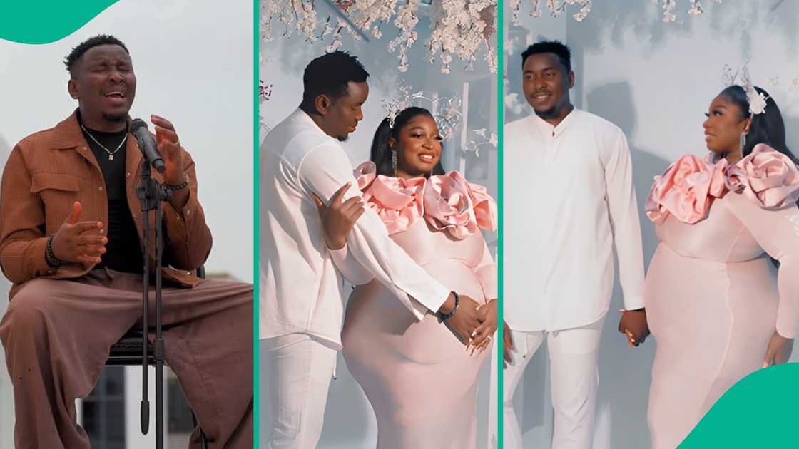 Gospel singer Victor Thompson becomes a father. Gospel singer Victor Thompson becomes a father.