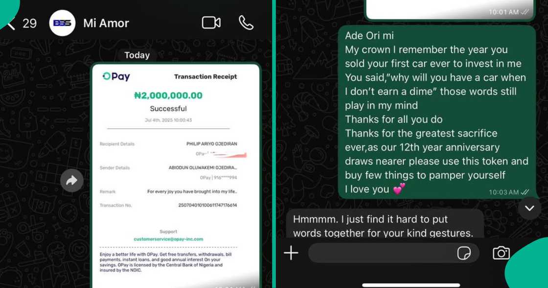Lady Shares How Husband Sold His Car to Invest in Her Business, Gives Him N2 million, Posts Receipt Lady Shares How Husband Sold His Car to Invest in Her Business, Gives Him N2 million, Posts Receipt