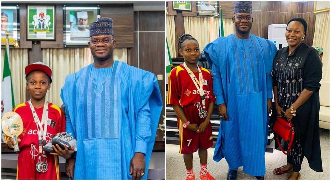 Ize Sezuo Azziza and Governor Yahaya Bello.