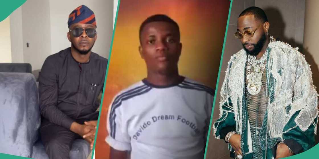 Abu Salami's football academy players begGING Davido Abu Salami's football academy players begGING Davido