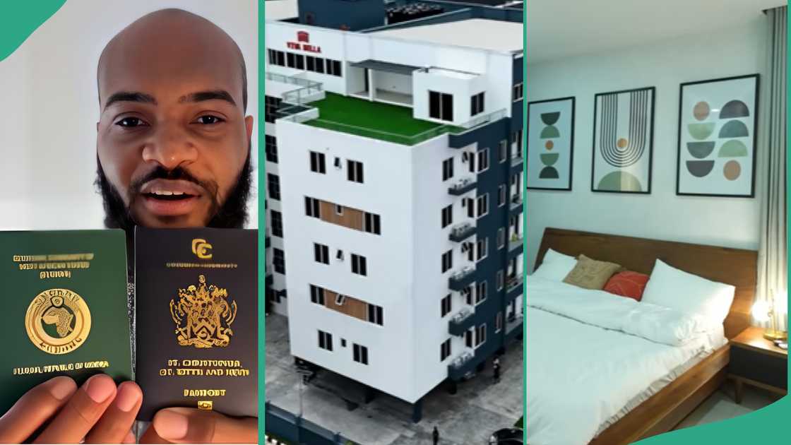 Tayo Aina shows home he bought in Lekki, Lagos. Tayo Aina shows home he bought in Lekki, Lagos.