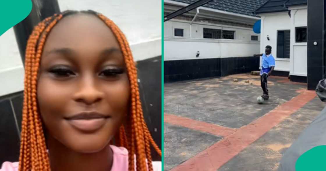 Lady reunites with her father who was absent for 19 years.