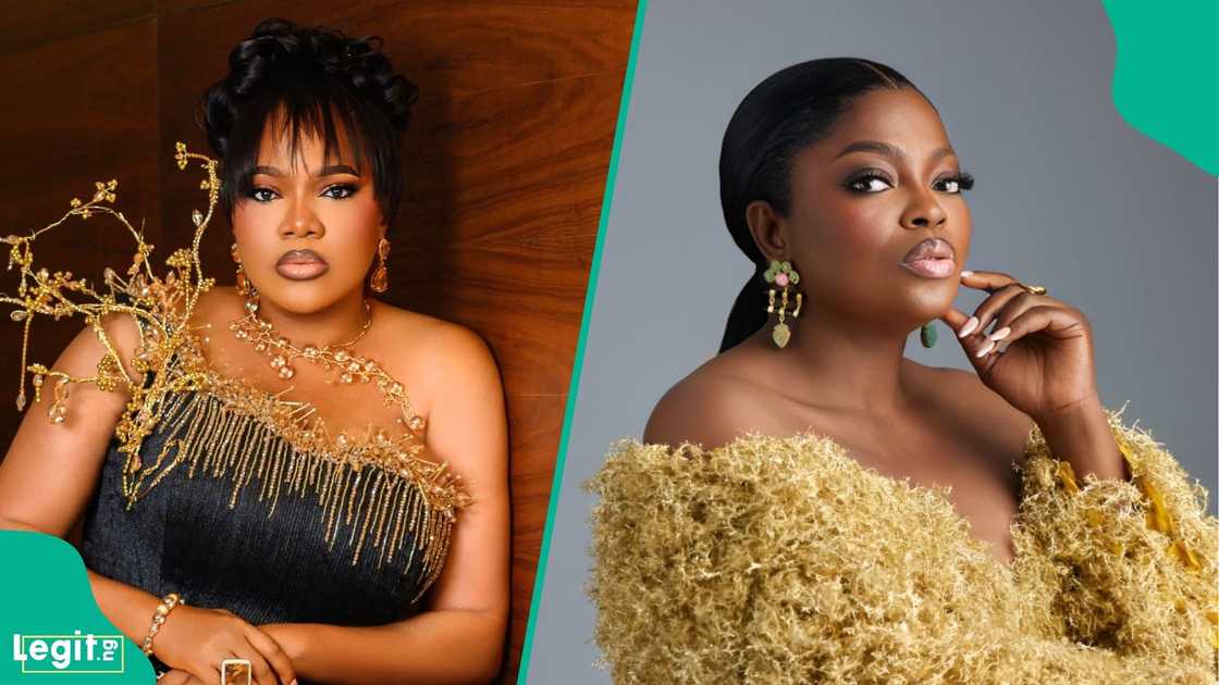 Toyin Abraham draws criticism as leaked conversation captures a fan insulting Funke Akindele while the actress listens and laughs Toyin Abraham draws criticism as leaked conversation captures a fan insulting Funke Akindele while the actress listens and laughs
