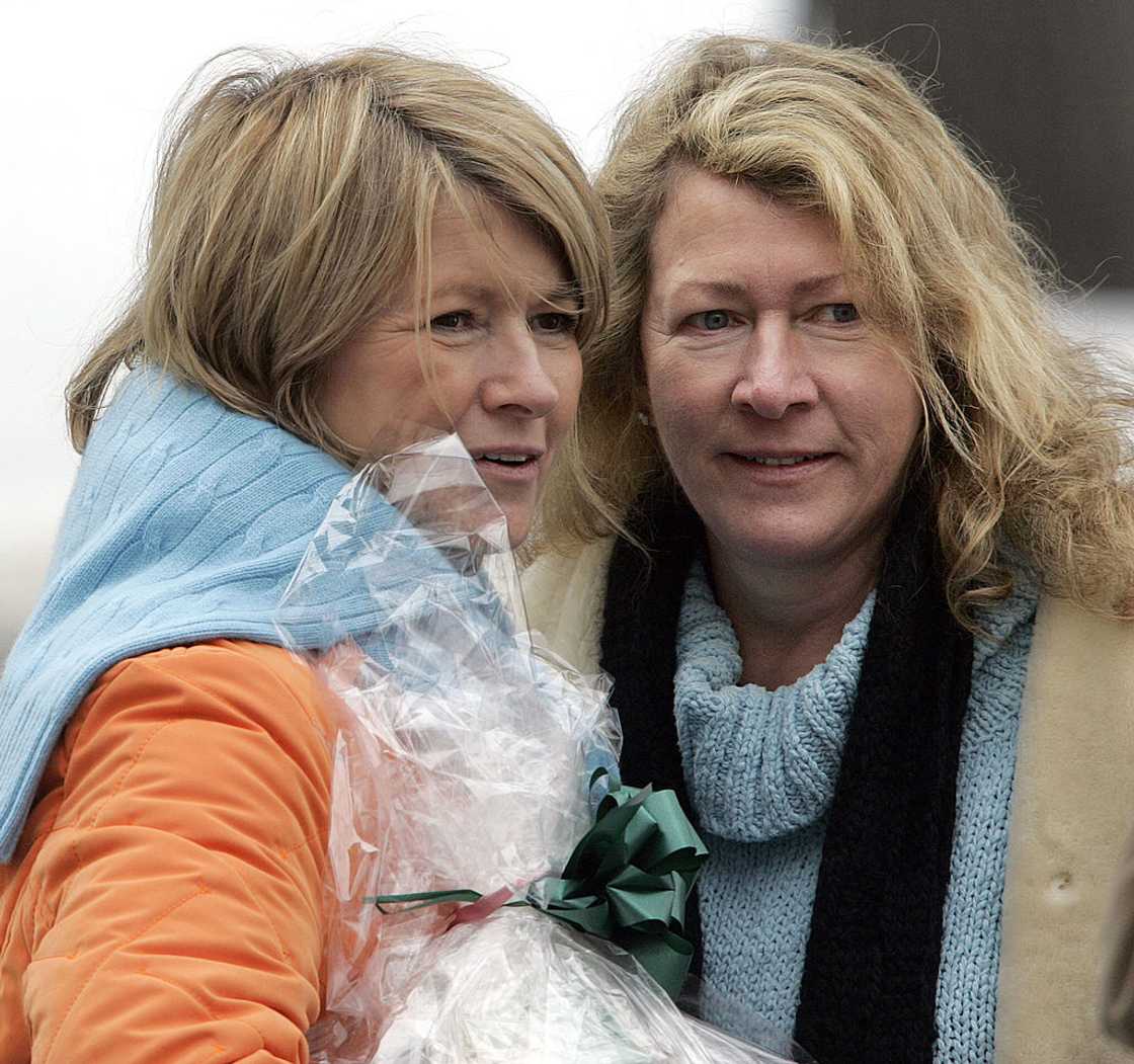 Martha Stewart and her sister, Laura Plimpton, during a walk on Stewart's Katonah estate Martha Stewart and her sister, Laura Plimpton, during a walk on Stewart's Katonah estate