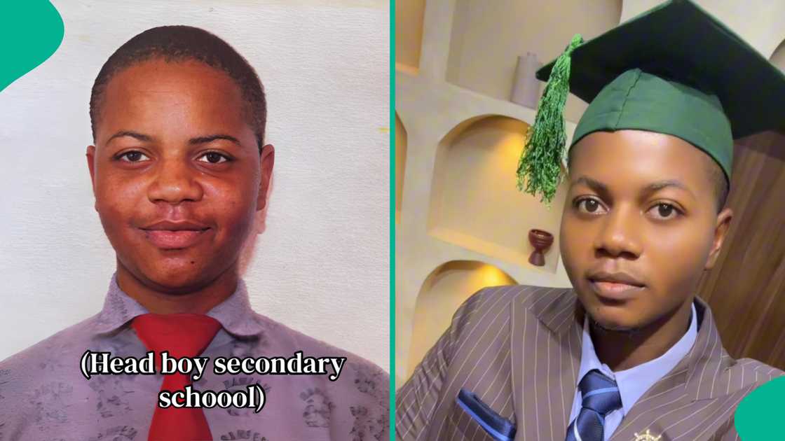 Caleb University student who was formerly head boy in primary and secondary school graduates in style