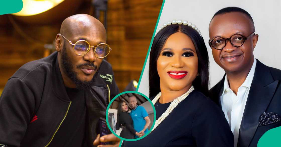 2Baba's baby mama Sunmbo Adeoye and her husband celebrate Valentine.