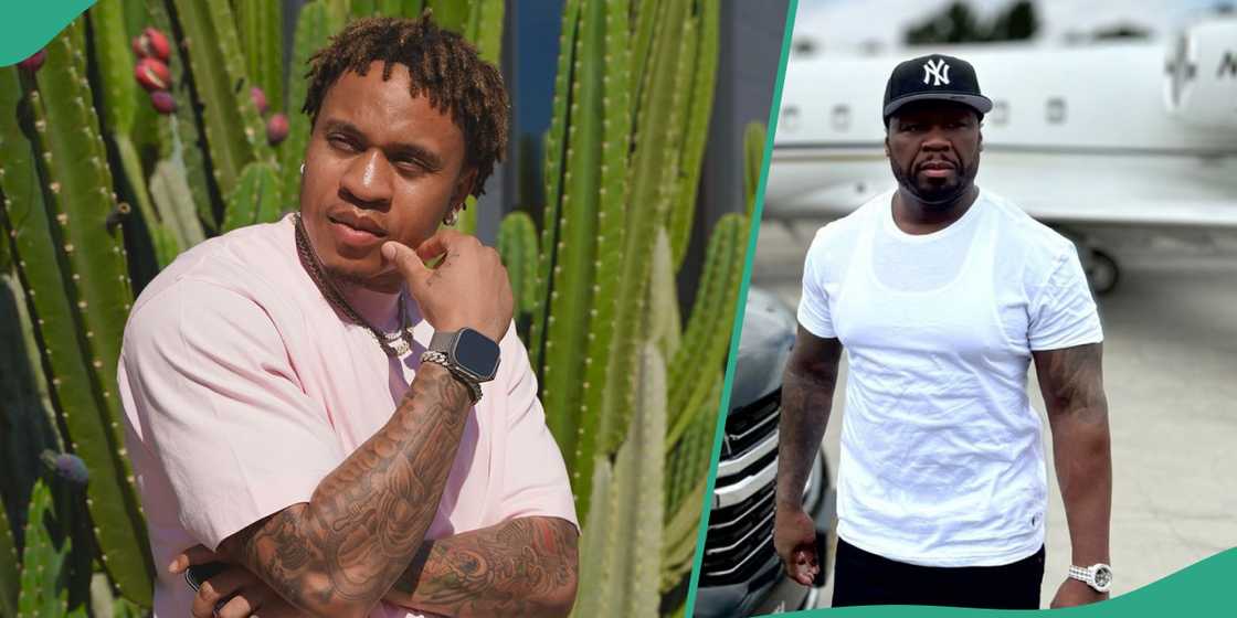 Rotimi shares experience with 50 Cent. Rotimi shares experience with 50 Cent.