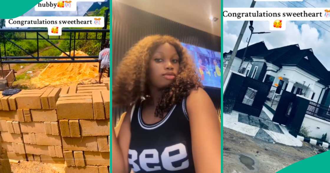 Woman Celebrates as Her Husband Builds New House, Throws Big Housewarming Party