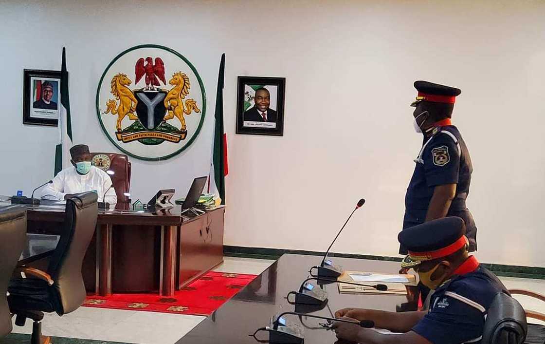 Enugu witnessing influx of people because you entrenched peace - NSCDC boss tells Gov Ugwuanyi Enugu witnessing influx of people because you entrenched peace - NSCDC boss tells Gov Ugwuanyi