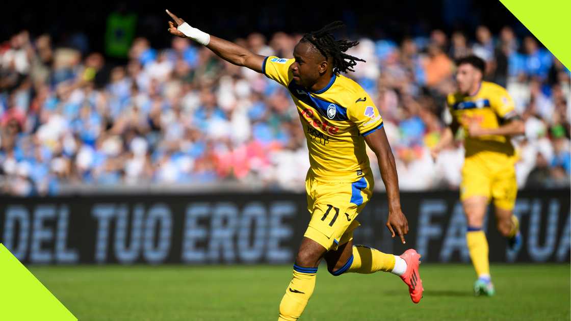 Ademola Lookman, Napoli, Atalanta, Stadio Diego Armando Maradona, Naples, Italy, Serie A. Ademola Lookman, Napoli, Atalanta, Stadio Diego Armando Maradona, Naples, Italy, Serie A.