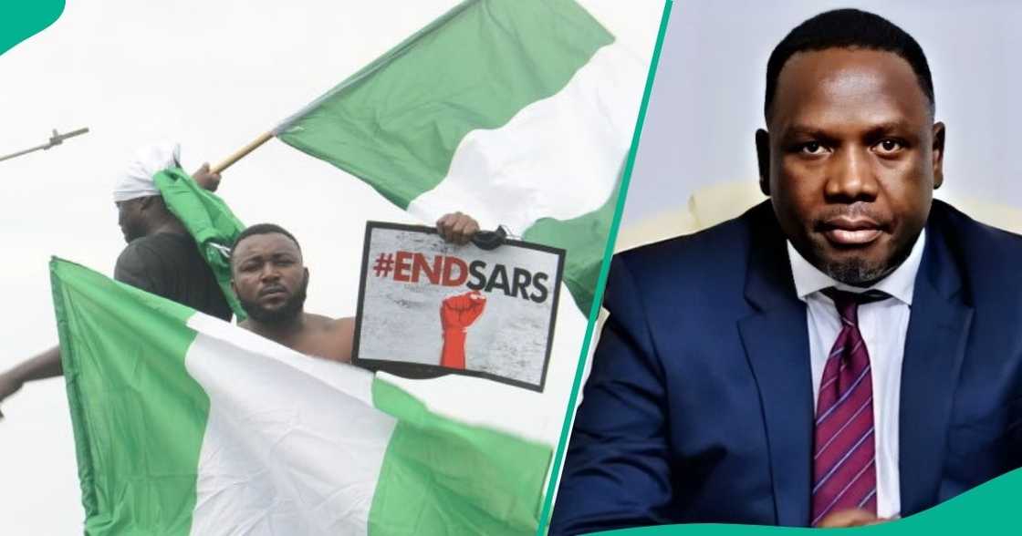 Daniel Bwala, a presidential aide has criticized the EndSARs protest. Daniel Bwala, a presidential aide has criticized the EndSARs protest.