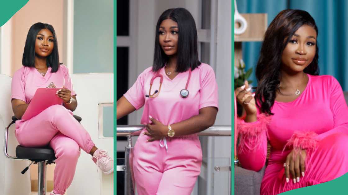 Lady becomes a doctor. Lady becomes a doctor.