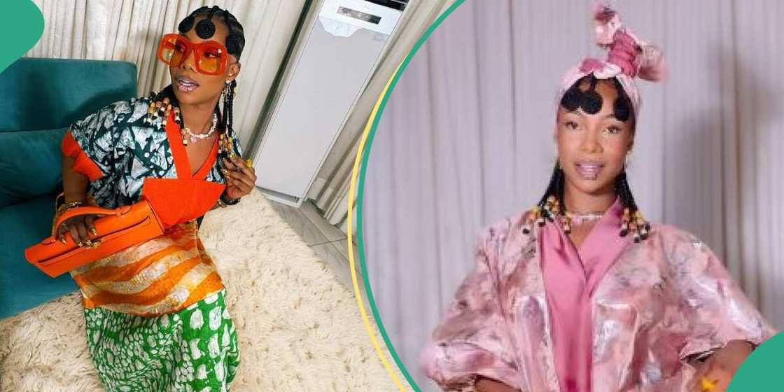 BBNaija's Tacha showcases rich aunties vibe.