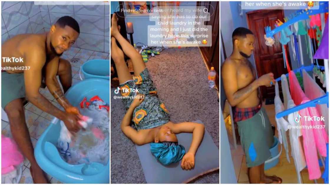 Sweet couple's goals/man helped with house chores. Sweet couple's goals/man helped with house chores.