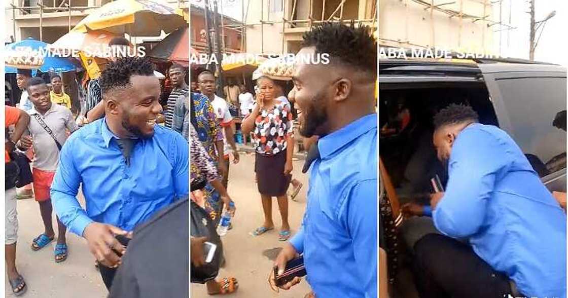 Sabinus look alike, commotion Sabinus look alike, commotion