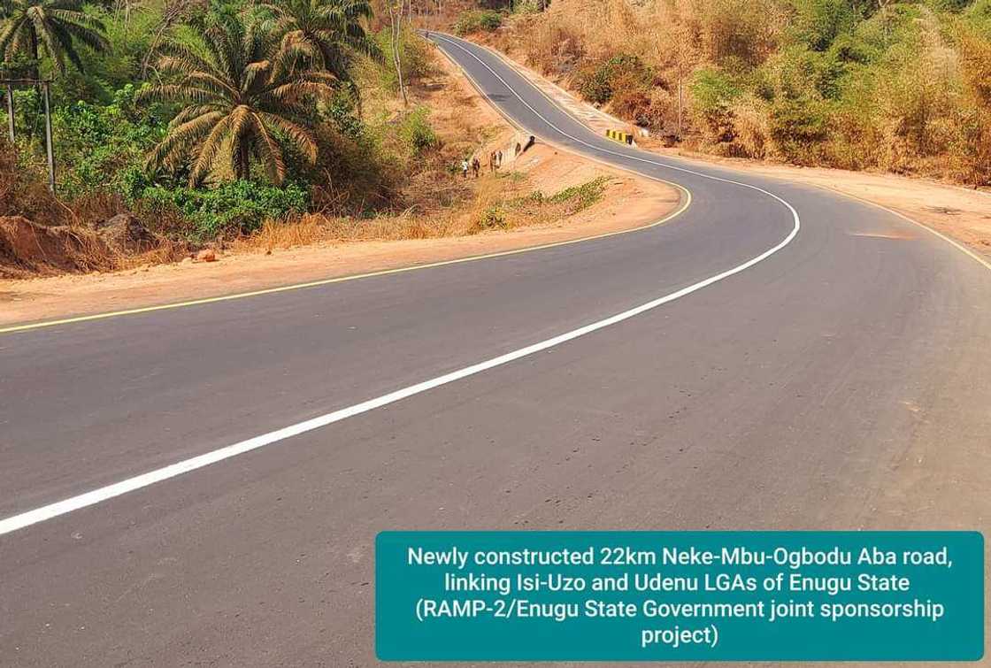 Gov Ugwuanyi inaugurates 22.443km Neke-Mbu-Ogbodu Abba-Obollo Etiti road Gov Ugwuanyi inaugurates 22.443km Neke-Mbu-Ogbodu Abba-Obollo Etiti road