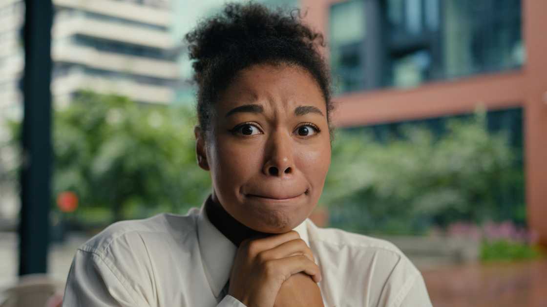 A frustrated woman A frustrated woman