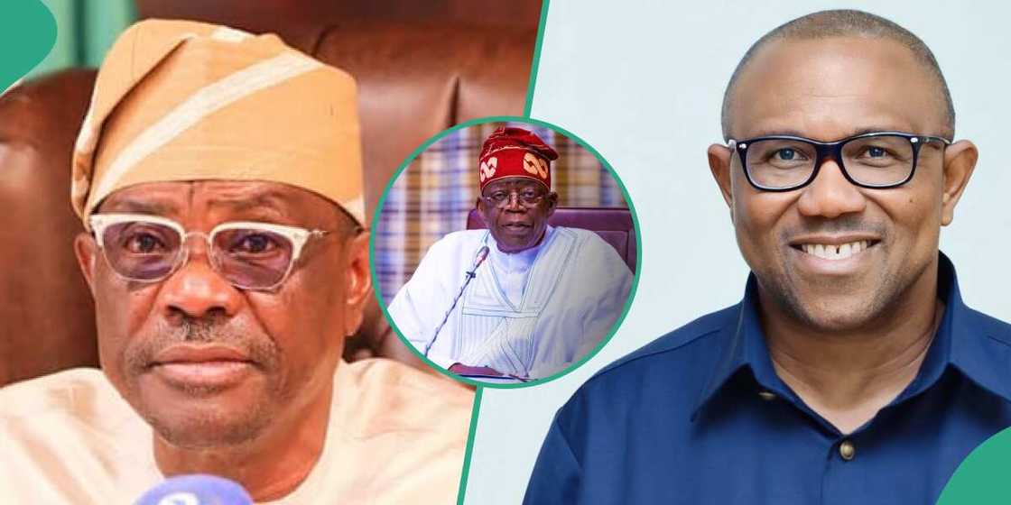 Bola Tinubu, Peter Obi, Nyesom Wike, Atiku Abubakar, PDP, APC, LP, 2023 election Bola Tinubu, Peter Obi, Nyesom Wike, Atiku Abubakar, PDP, APC, LP, 2023 election