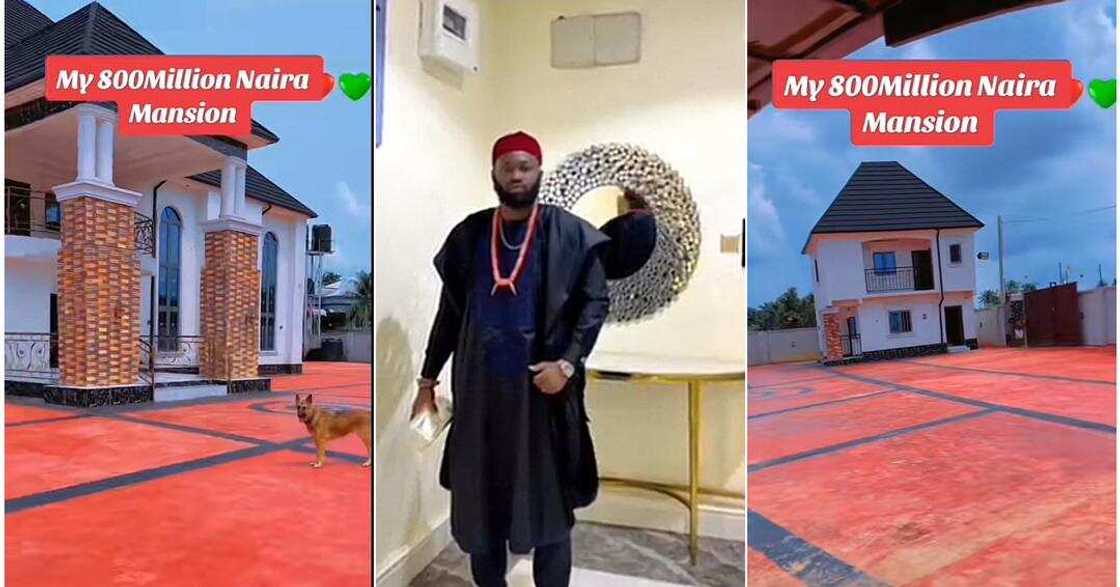 Man shows off his N800 million mansion Man shows off his N800 million mansion