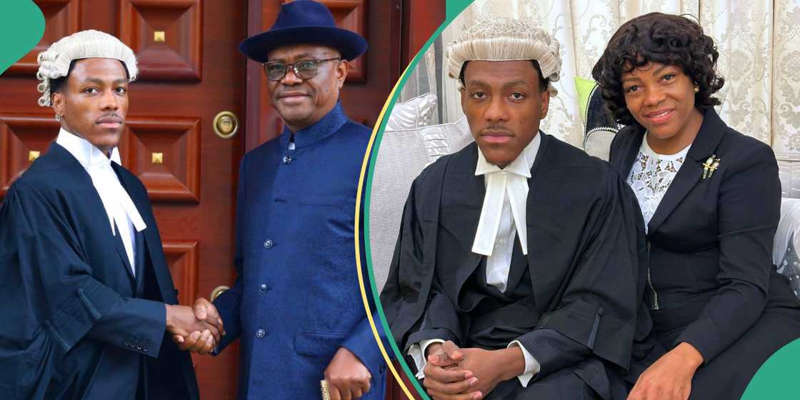 Wike, wife celebrate as son is called to Nigerian bar