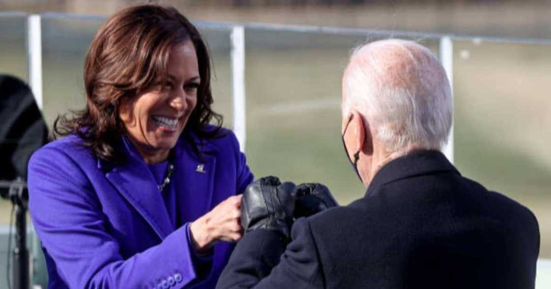 Joe Biden appears to be wearing bulletproof vest during highly guarded inauguration ceremony Joe Biden appears to be wearing bulletproof vest during highly guarded inauguration ceremony