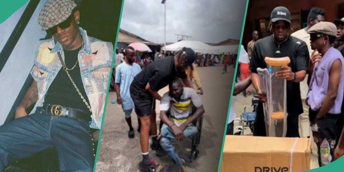 Singer Victony buying wheelchairs and crutches Singer Victony buying wheelchairs and crutches