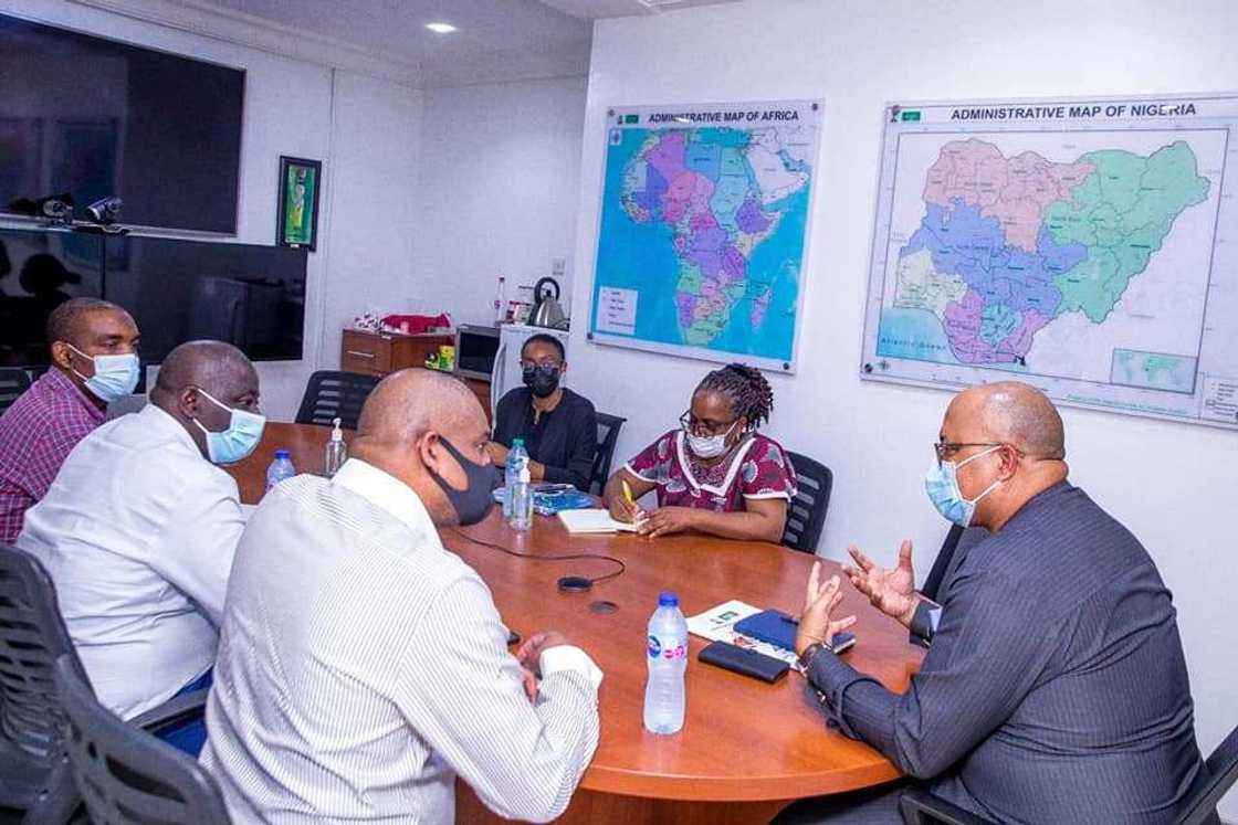 NCDC's DG and other top officials in a crucial meeting NCDC's DG and other top officials in a crucial meeting