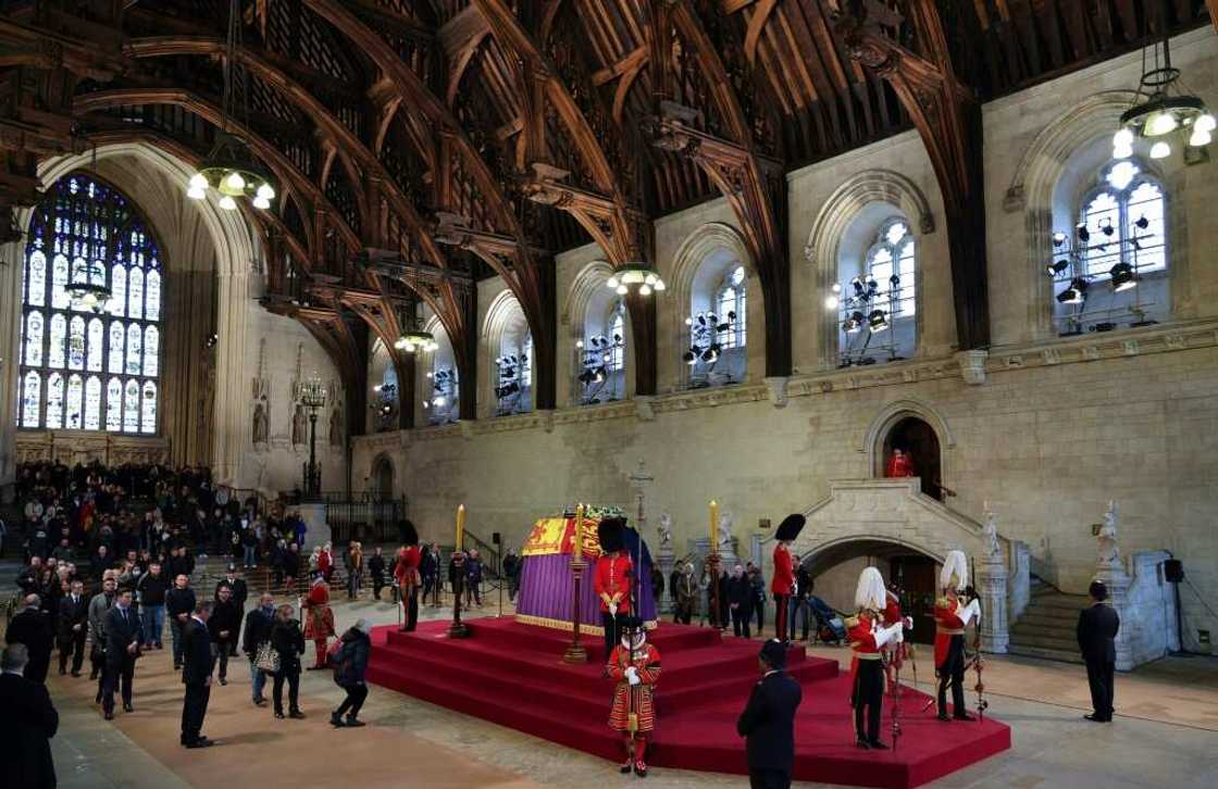 Mourners have until 6:30 am (0530 GMT) on Monday to see Queen Elizabeth's coffin before the lavish state funeral Mourners have until 6:30 am (0530 GMT) on Monday to see Queen Elizabeth's coffin before the lavish state funeral