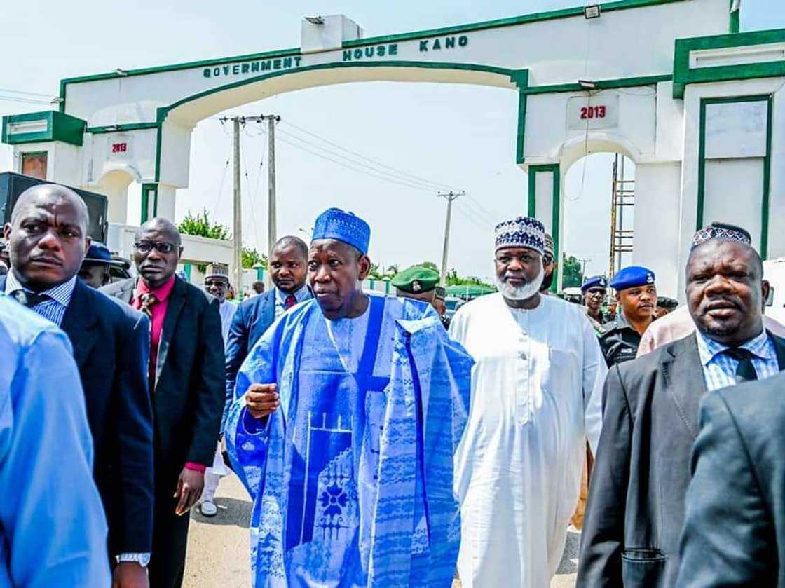 Gwamna Abdullahi Umar Ganduje na Kano. Gwamna Abdullahi Umar Ganduje na Kano.