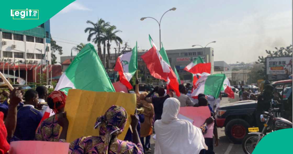 Zanga zanga a Abuja.